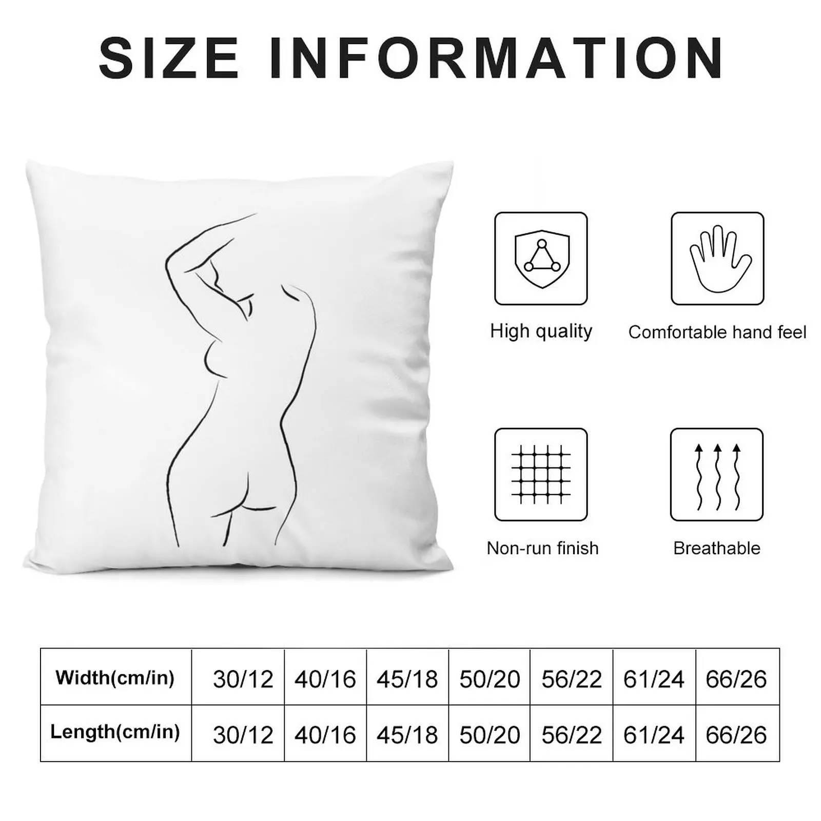 Sexy Female Form Line Drawing - Whole Lotta Lana Throw Pillow Plaid Sofa Cushions Cover Luxury Cushion Cover pillow