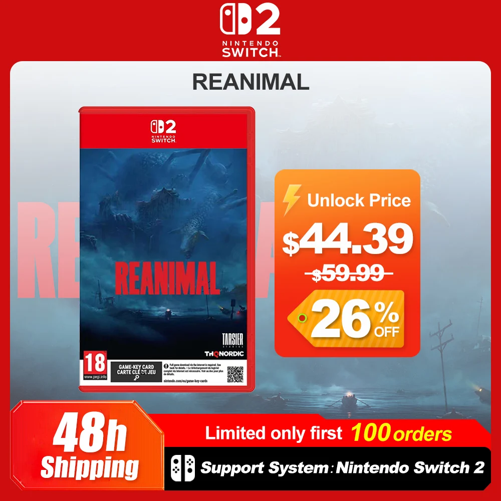 REANIMAL Nintendo Switch 2 Jeux Offres Spéciales 100% Nouveaux Jeux Physiques Nintendo Prise en Charge 1-2 Joueurs pour Nintendo Switch 2