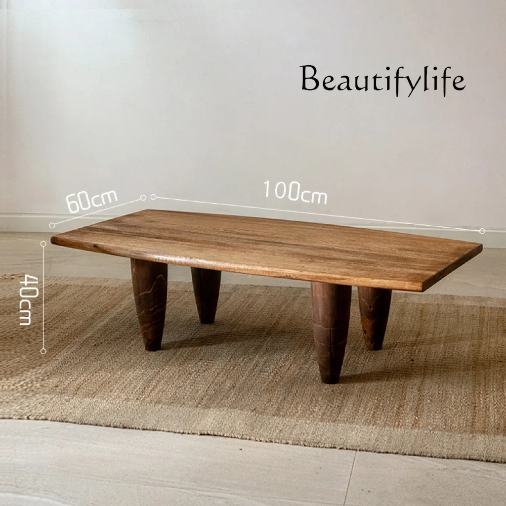 X36 Wabi Japanese Style Living Room Household Solid Wood Small Table Retro Simple Coffee Table