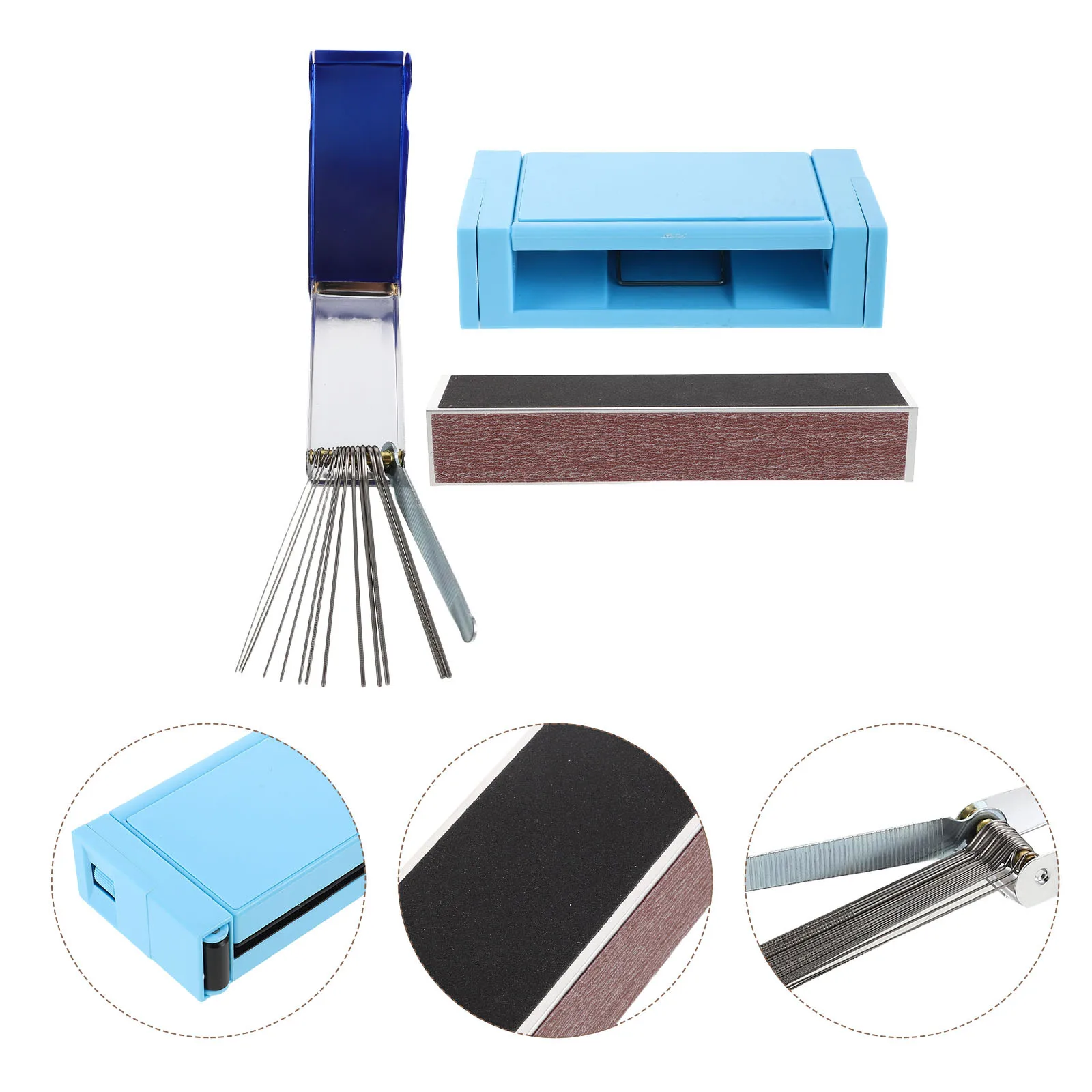 

1Set Guitar Grinding Sander Nut and Saddle File Set Fret Leveling Beam Sanding Block Bridge Bone Nut Slotting Files Fretboard