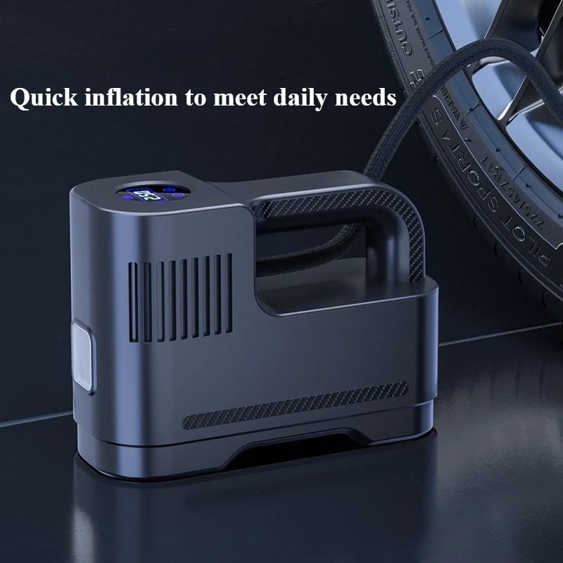 

Портативный универсальный многофункциональный автомобильный насос для накачки шин с цифровым дисплеем и подсветкой, аксессуары для автомобилей