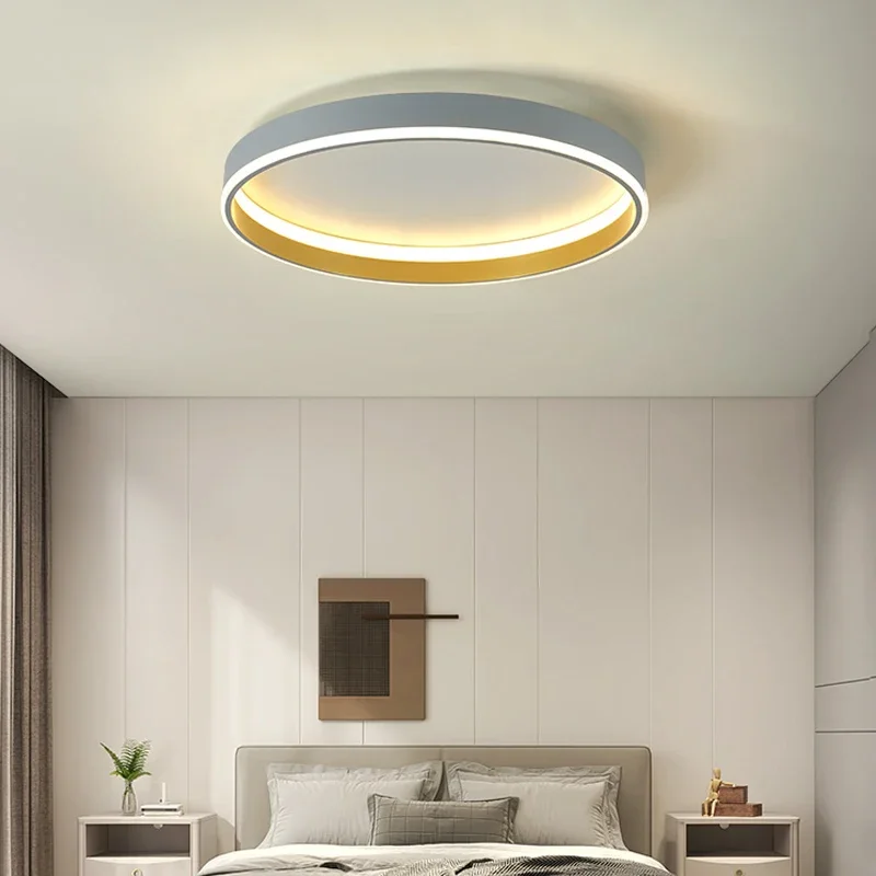 

Modern Round Bedroom Led Ceiling Lights Simple Home Decor Lampen Nordic Living Room Lamp Lighting Minimalist Ins Room Study Lamp