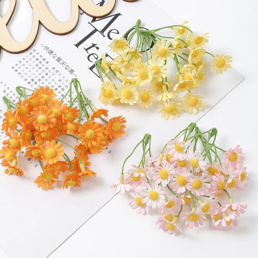 10/20PCs Gänseblümchen Künstliche Blumen Seide Gefälschte Blumen Für Home Room Decor Garten Hochzeit Dekoration DIY Bouquet Geschenke zubehör – Detail 1