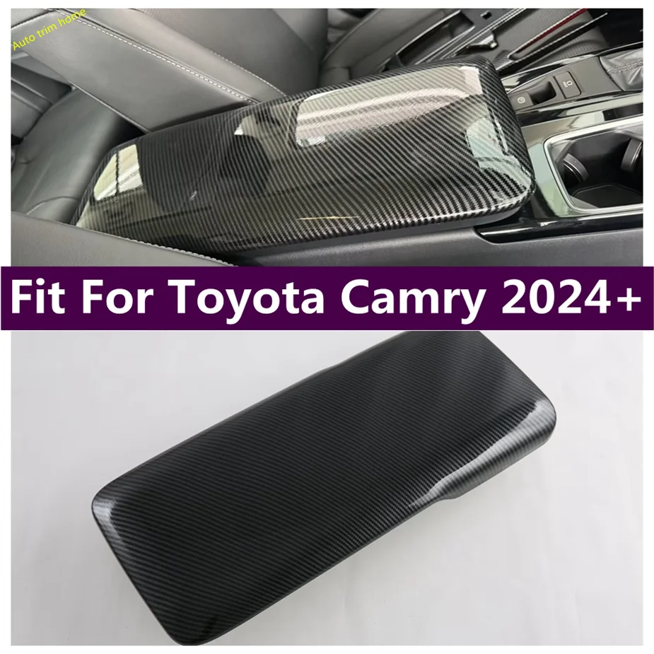 

Armrest Box Protective Covers Carbon Fiber Car Central Armrest Decorative Modification Trim Fit For Toyota Camry 2024 2025