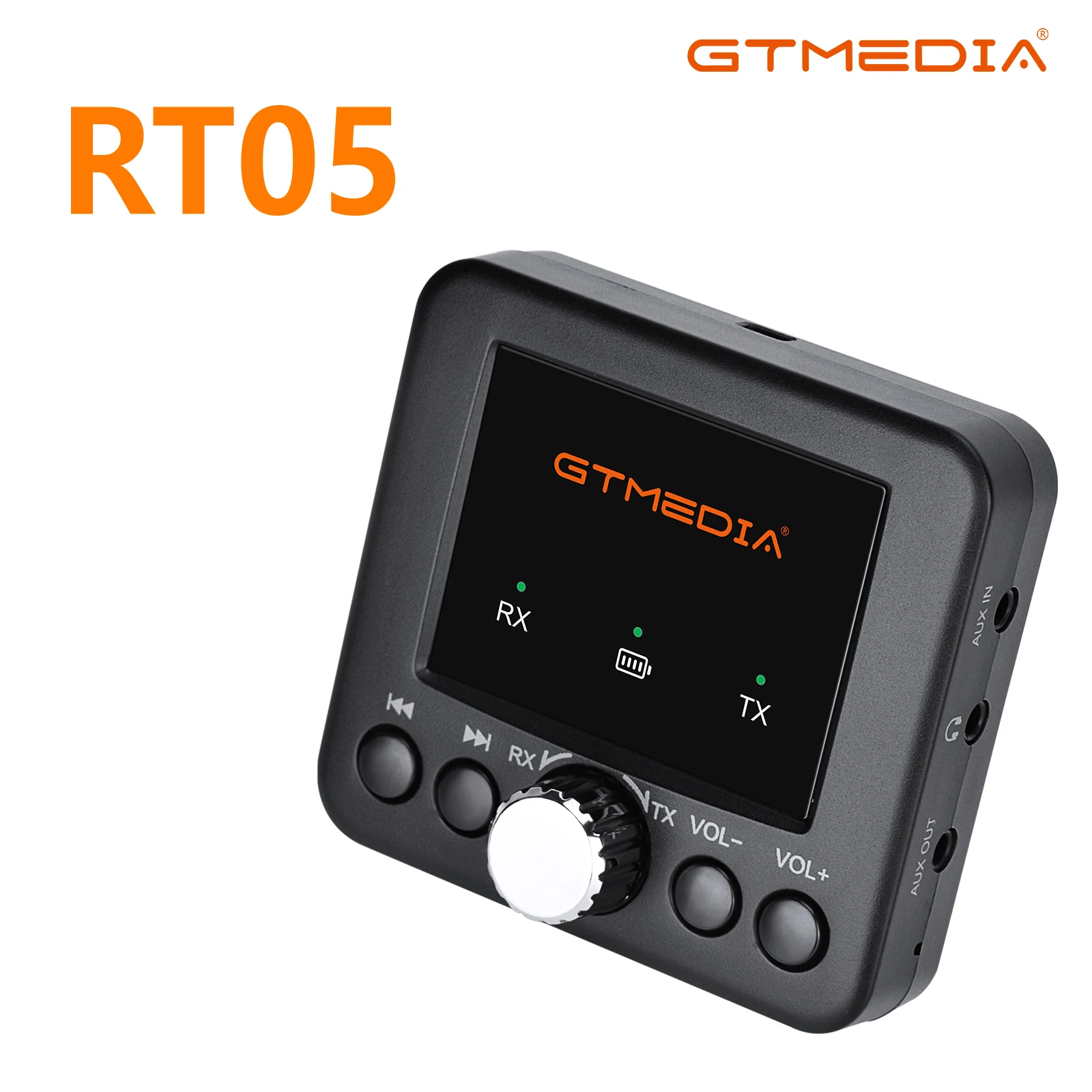 

GTMEDIA RT05 Bluetooth 5.0 приемник и передатчик аудио адаптер, совместимый с телефоном, планшетом, автомобильным компьютером, версия Qlder Speak