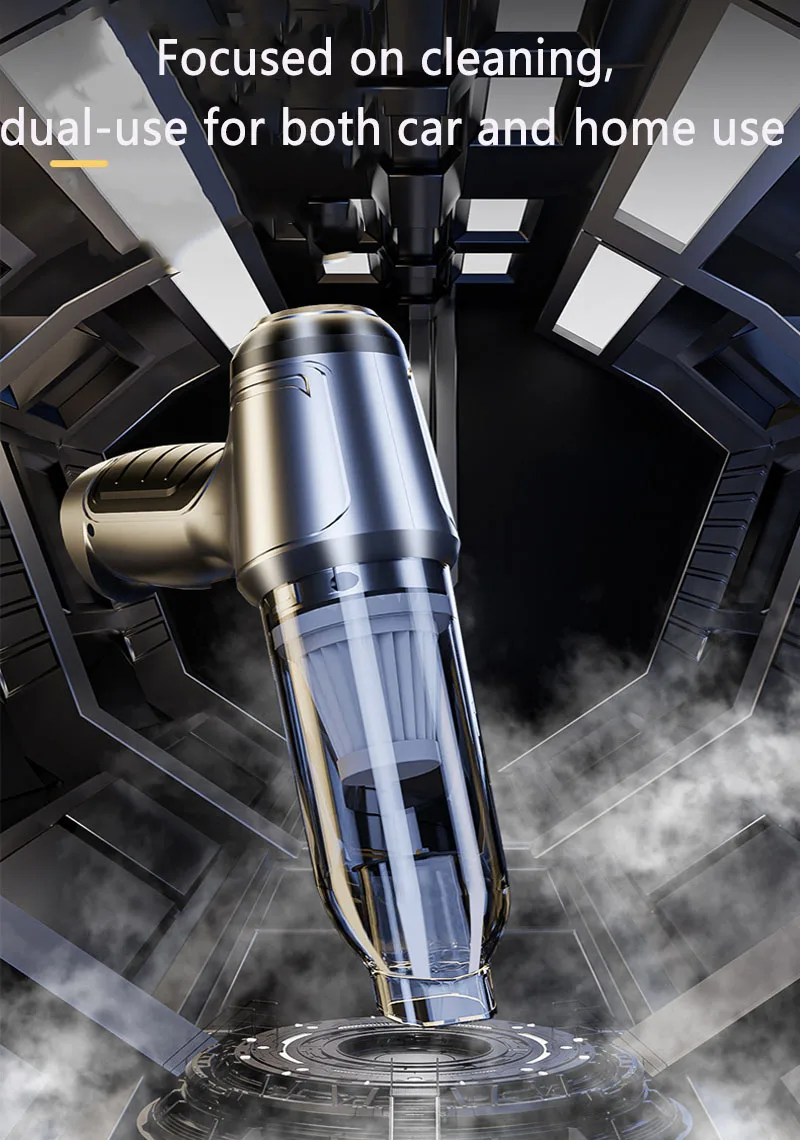 Wireless Car Vacuum Cleaner USB Charging Portable Cleaning Appliance Mini High Power Vacuum Cleaner Household