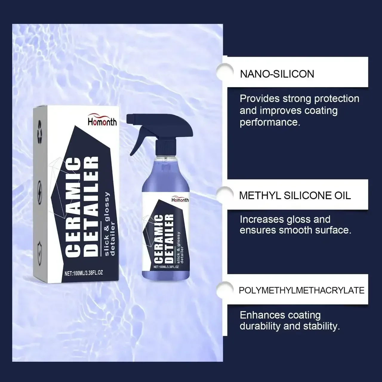 Ceramic Coating Spray Nano Micro-plating Crystal Hand Spray Coating Wax For Car Accessories