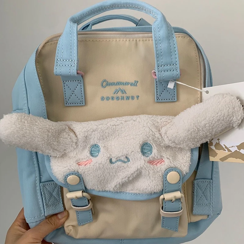 Kawaii Sanrio Backpack Cinnamoroll Anime Cartoon Cute Student Book Learn Stationery Storage Schoolbag Travel Toys Girls Gifts