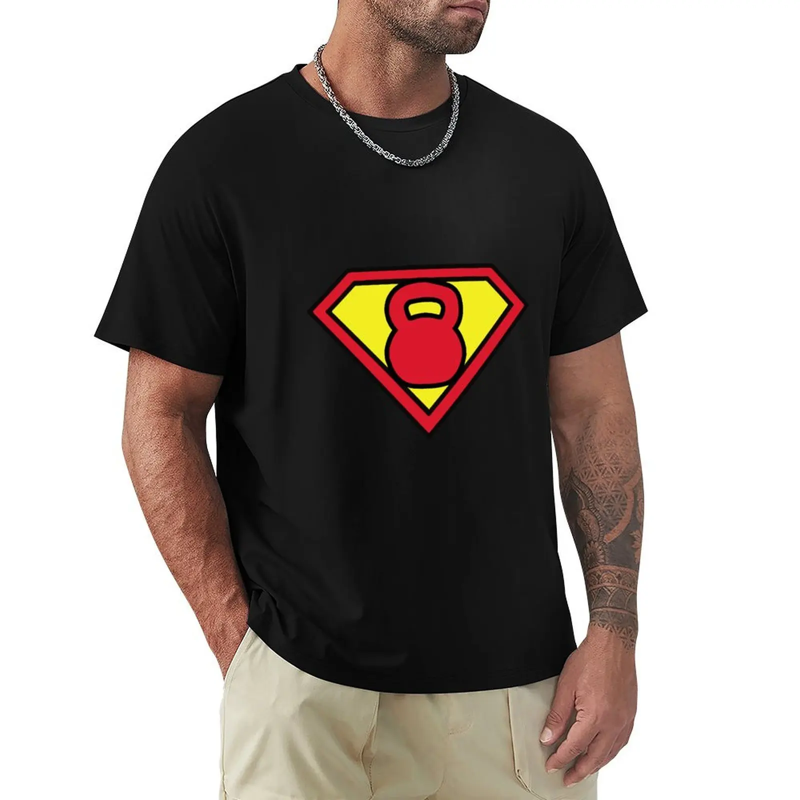Super Kettlebell T-Shirt Running Gym Short Sleeve Sports Tee