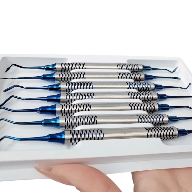 Dental Gold Filler Aesthetic Restoration Kit Resin Knife Double Trimmer Enamel Chisel Odontic Instrument Sculpting Polishing