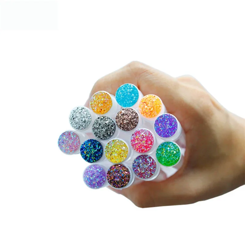 Tubo per spazzola per sopracciglia riutilizzabile 50 pezzi Pennello per ciglia Pennello per sopracciglia Pennello per trucco diamantato scintillante antipolvere sostituibile