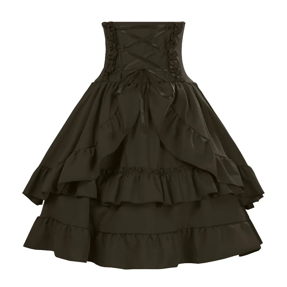 Disfraz victoriano con elementos renacentistas, vestido elegante, disfraz europeo de múltiples capas para mujer, prenda femenina