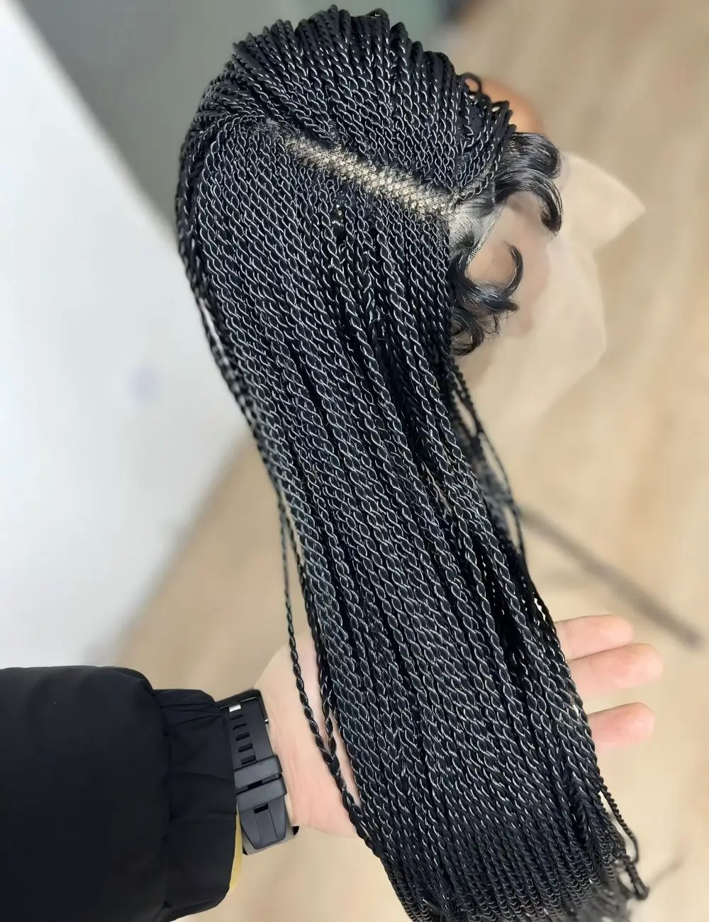 red dreadlocks micro braids passion tribal braids synthetic wig for black women  box braids cornrow wigs cornrows wig