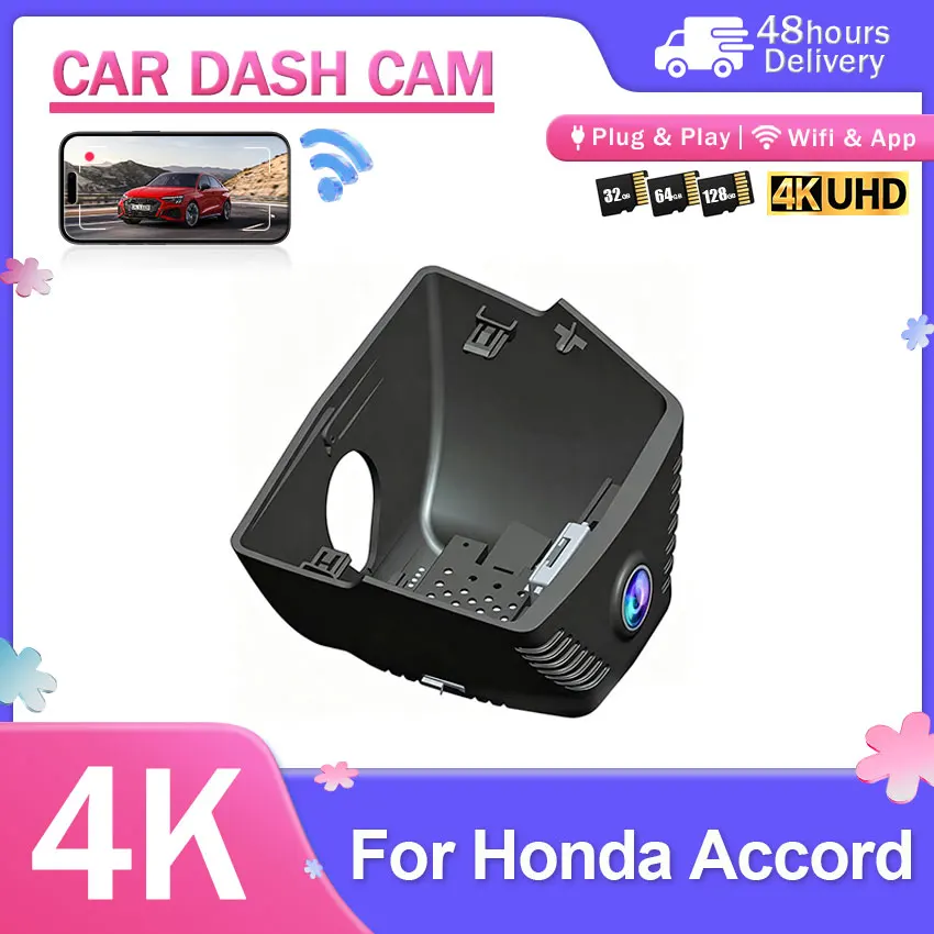 Car camera For Honda Accord 11th Gen 2023-2026 4K OEM Style Car DVR Video Recorder WIFI APP