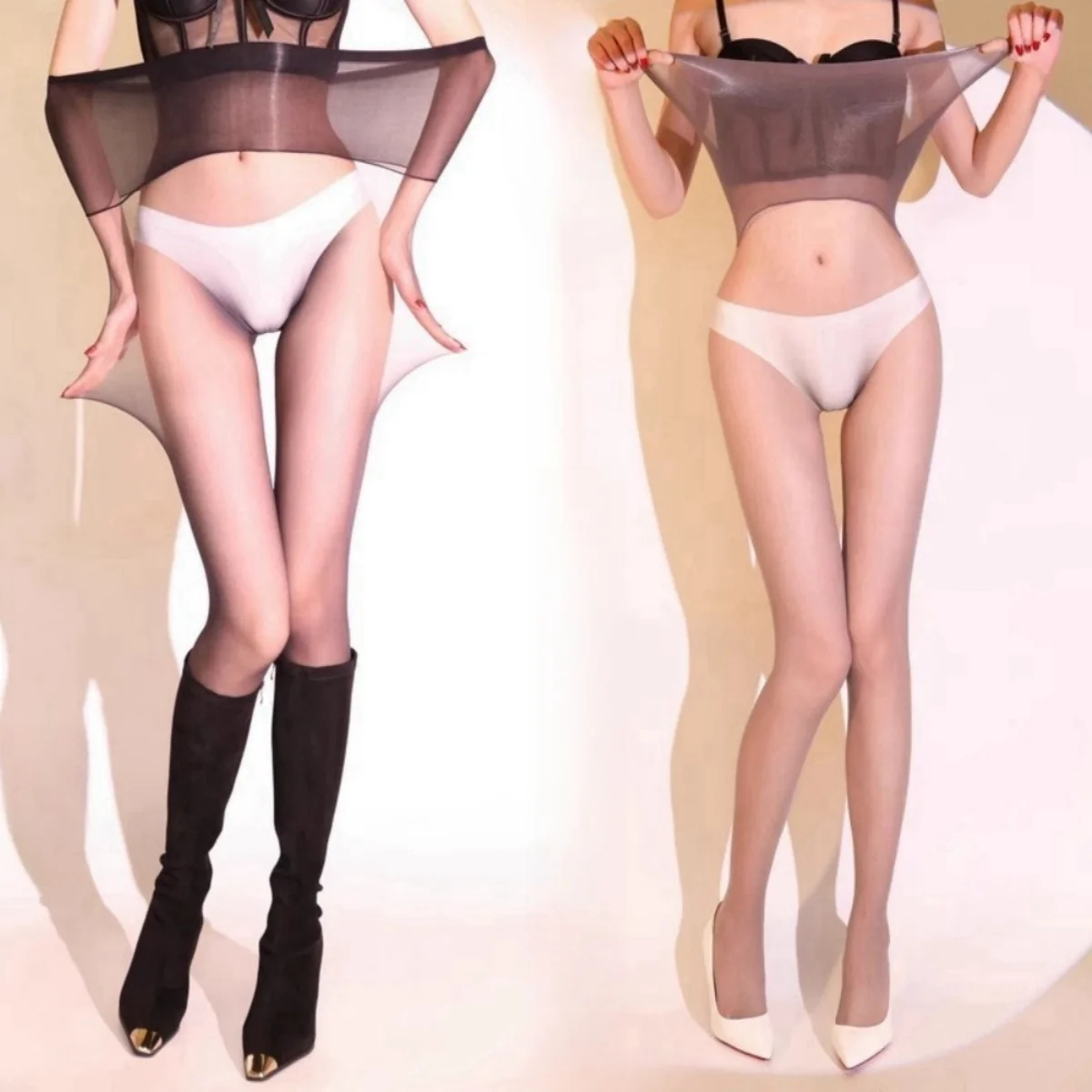 

Large Size Sexy Oversized Tights High Waist Stretchy Velvet Pantyhose Ultra-thin Women Sexy Seamless Underwear Elastic Stockings