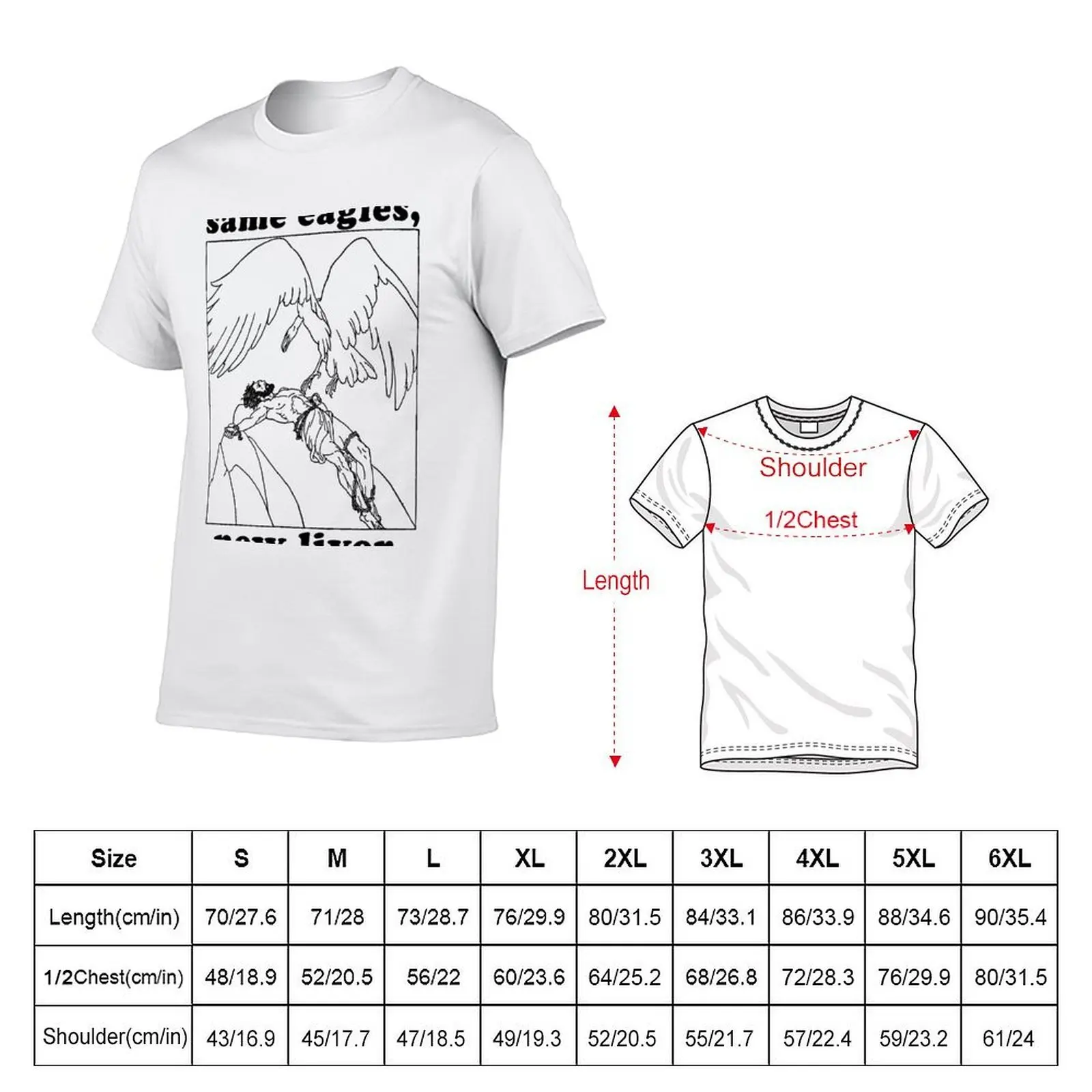 Same Eagles New Liver - Prometheus Meme, Greek Mythology T-Shirt t shirts for man slim fit t shirts with prints T-Shirt