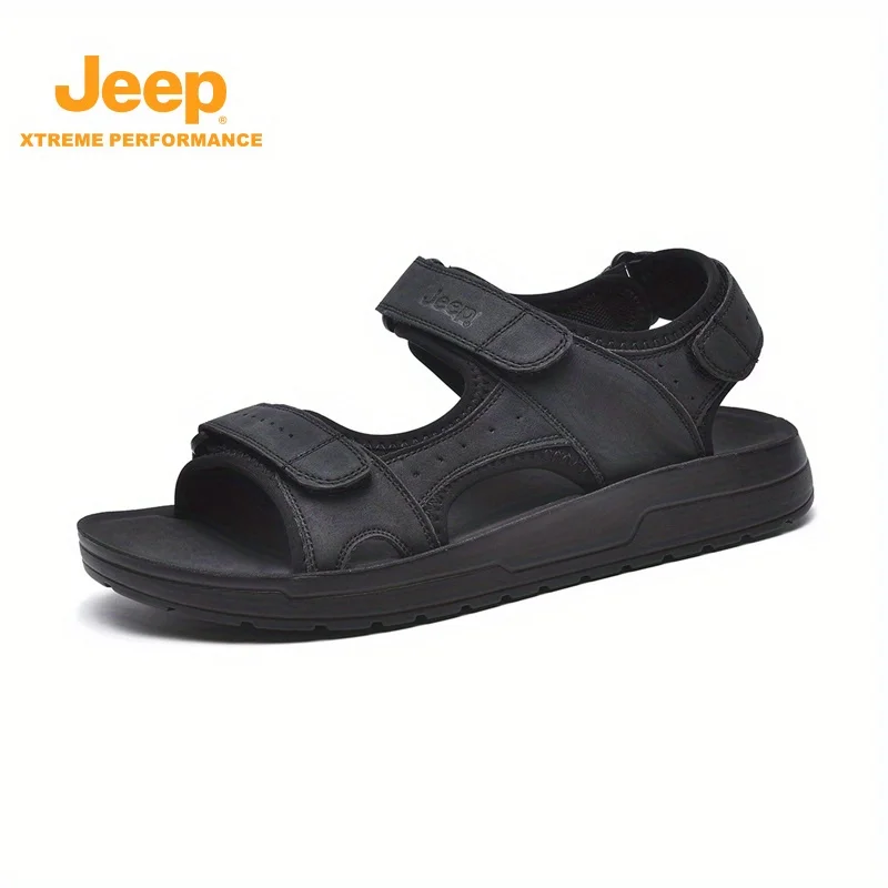 

Jeep Men's Summer Outdoor Beach Sandals Casual Soft Bottom Non-Slip Slides