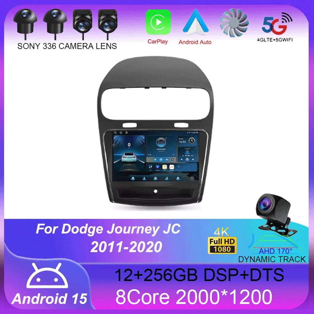 

Android 15 For Dodge Journey JC 2011 - 2020 Car Radio Multimedia Video Player Navigation stereo GPS