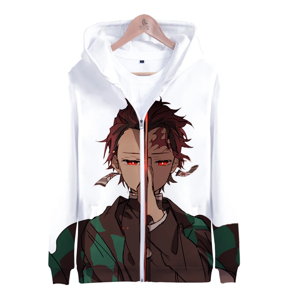 

Demon Slayer Hoodies Men/women Anime Unsiex Sweatshirt 3D Cartoon Pattern Hoodie Streetwear Tracksuit Zipper Outwear Casual