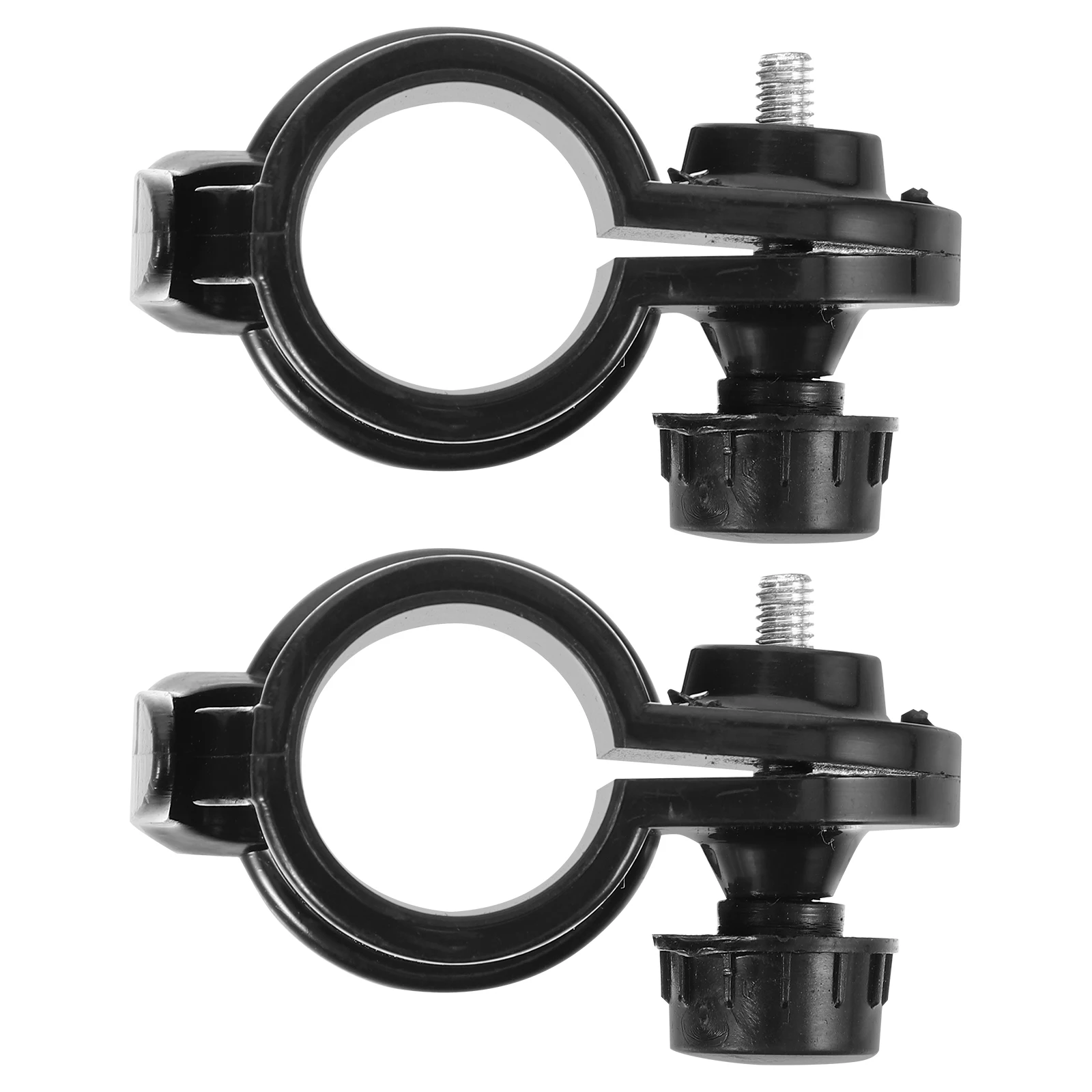 

2 Pcs Beach Flag Hook Clips for Flagpole Garden Banner Adjustable Poles Plastic Clamp on Holder Accessories Hooks