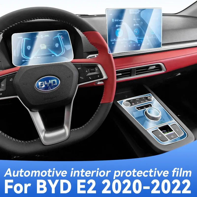 

For BYD E2 2020-2022 Gearbox Panel Navigation Screen Automotive Interior TPU Protective Film Cover Anti-Scratch Sticker