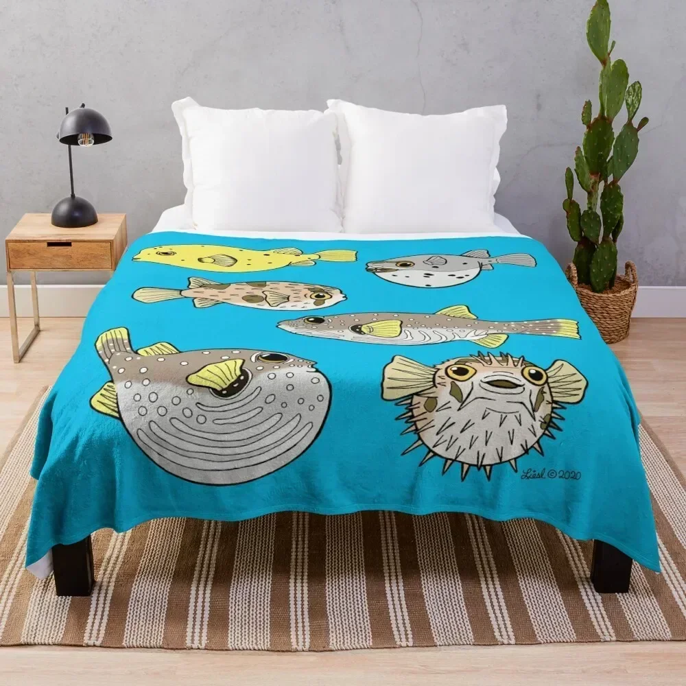 

Puffers! Throw Blanket Faux Fur Soft Warm Blanket for Bed