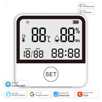 Digital Indoor Hygrometer Thermometer Graffiti Smart WiFi Wireless Linkage Temperature and Humidity Sensing Sensor Voice Control