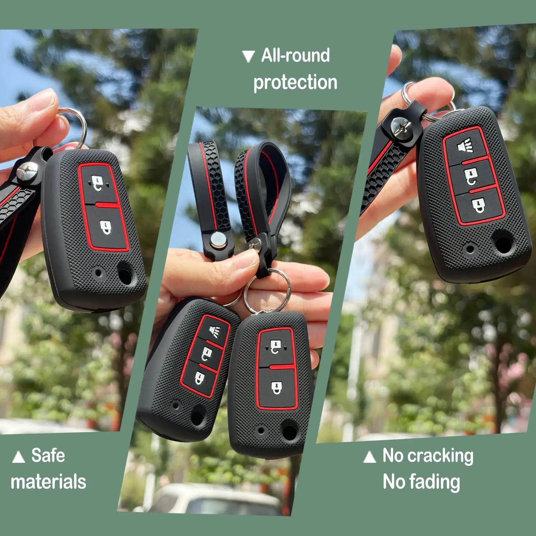 Para Nissan Kicks funda para mando a distancia con llavero protección para Nissan Qashqai Navara Horn Altima Sunny Cefiro A32 Juke Xtrail