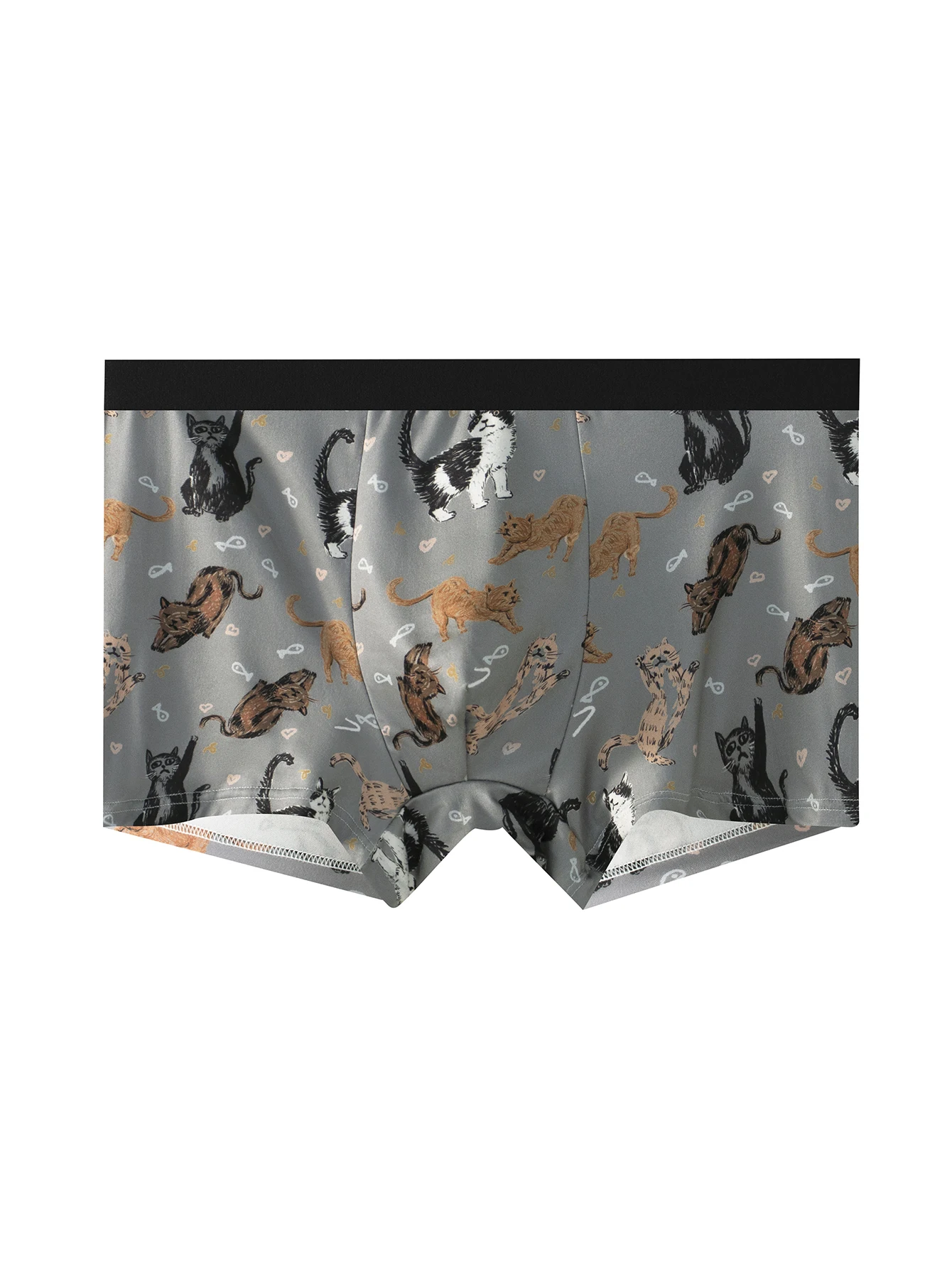 

Cute cat print men's single pair of underpants fashion dynamic boxer shorts charming casual sports boxer shorts