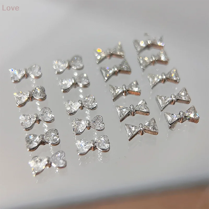 5 個 3D ネイルアートデコレーションクリアディアマンテボウラインストーンクリスタル宝石ネイルチャームネイルアートデコレーションマニキュアデザイン用