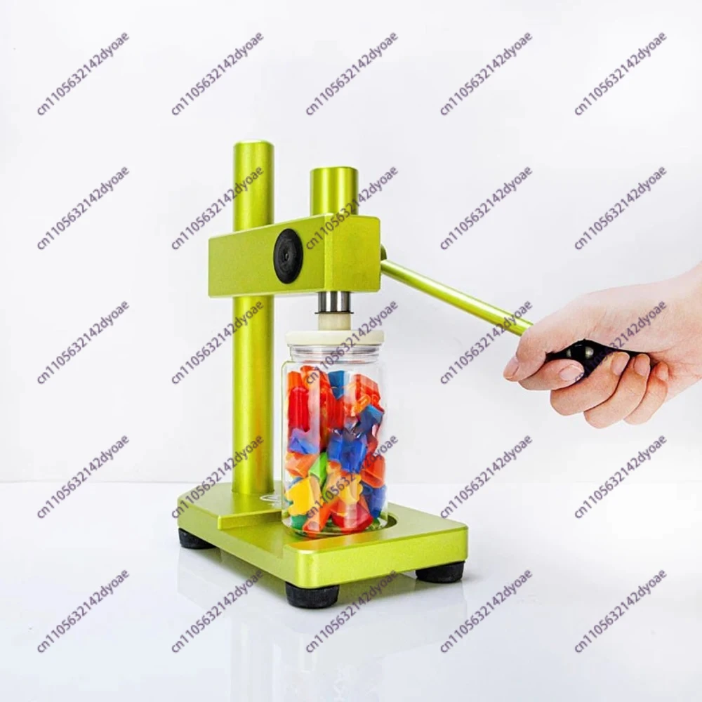 Commercial Can Sealing Machine Manual PET Bottle Sealer Food Beverage Soda Packer with 100pcs Bottle