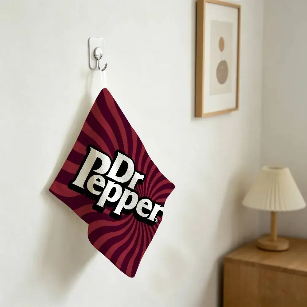 D-Dr-P-Peppers-Drinks Polyester Cotton Hand Wiping Towel, Anti-shrink Hanging Kitchen Cloth For Household Cleaning