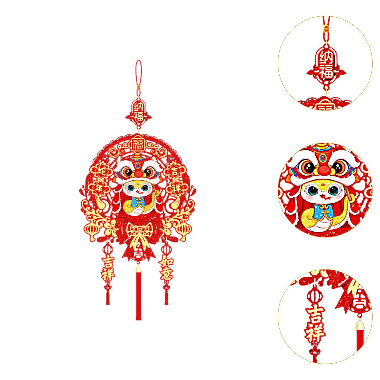 Chinese New Year Decoration Simple Hanging Pendant for Window Office Door