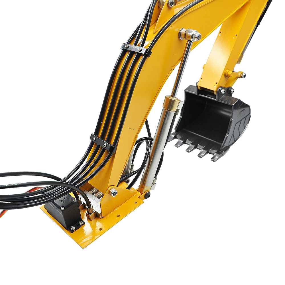 Huina 1580 Excavator Upgrade Full Metal Boom Assembly For 1/14 RC Hydraulic Excavator Parts