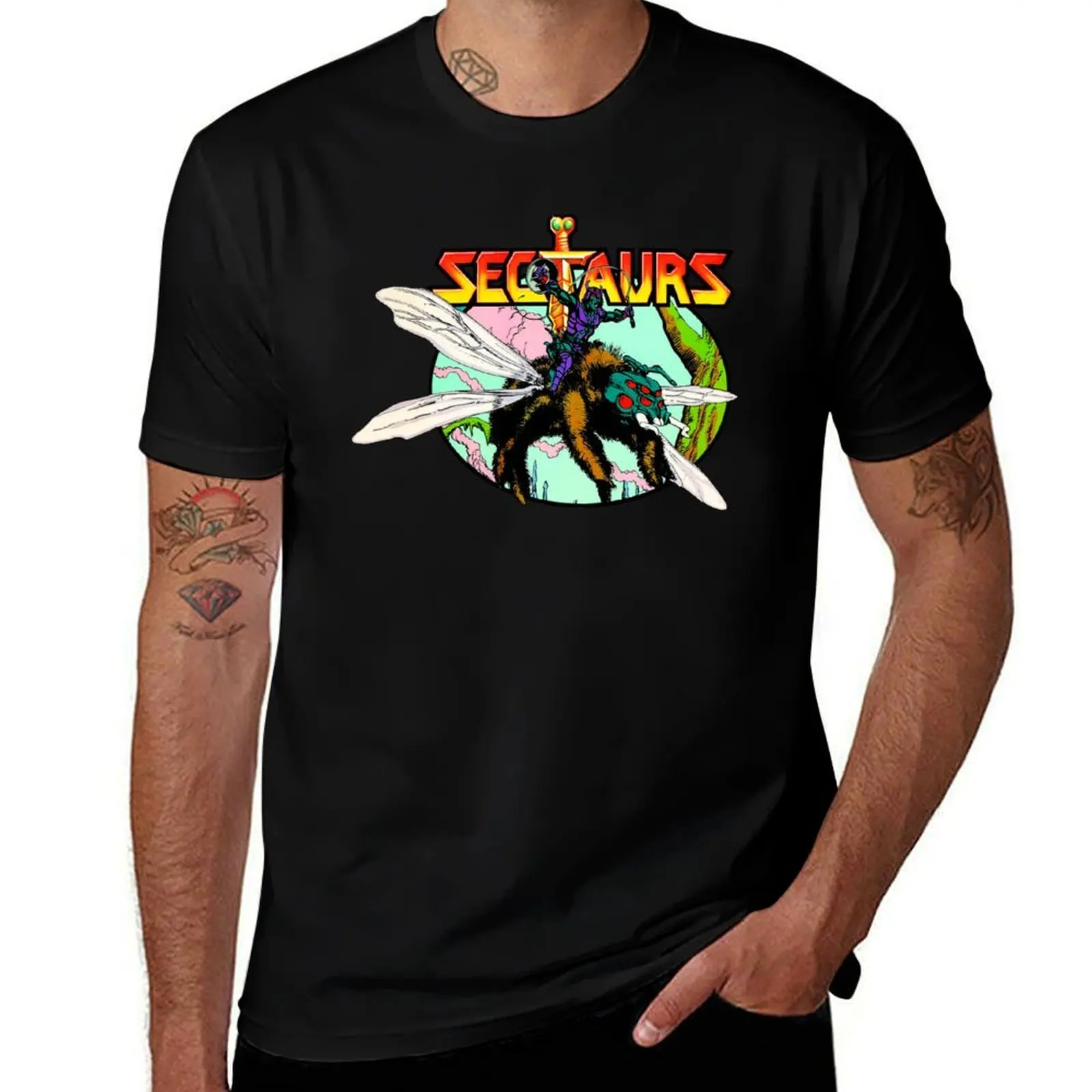 80's Cartoon Classic Sectaurs General Spidrax & Spiderflyer T-Shirt cotton t shirt man T-Shirt