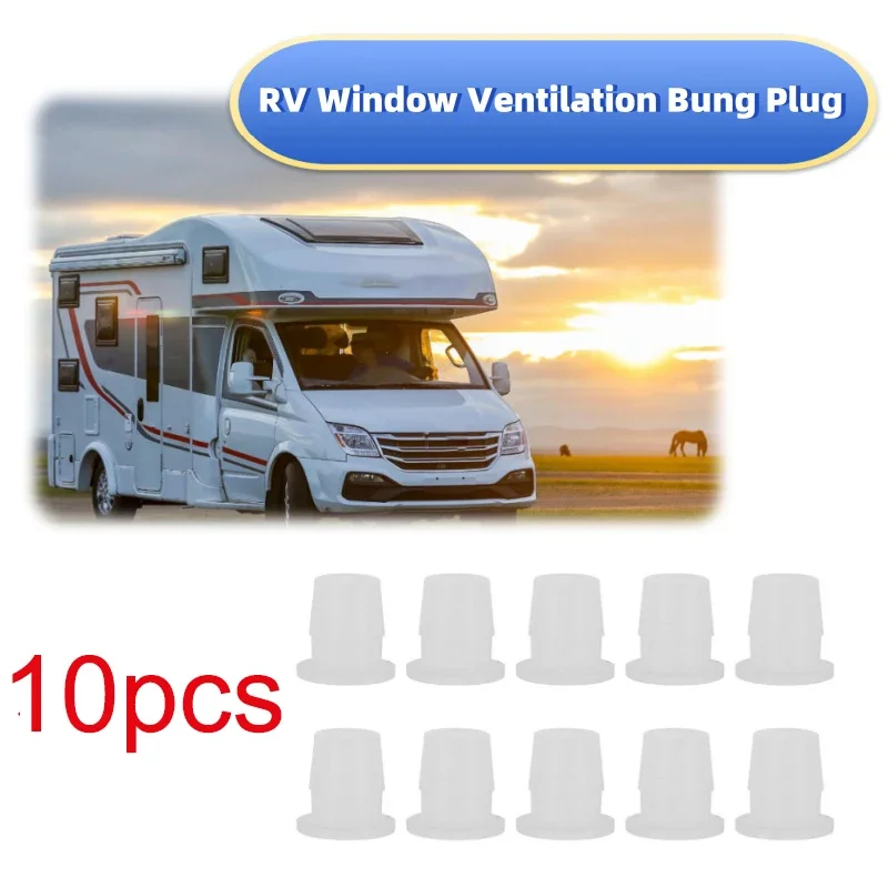 10Pcs RVs Caravan Motorhome Window Ventilation Bung Plug Seal Rubber Polyplastic Improved Design Automobiles And Spare Parts
