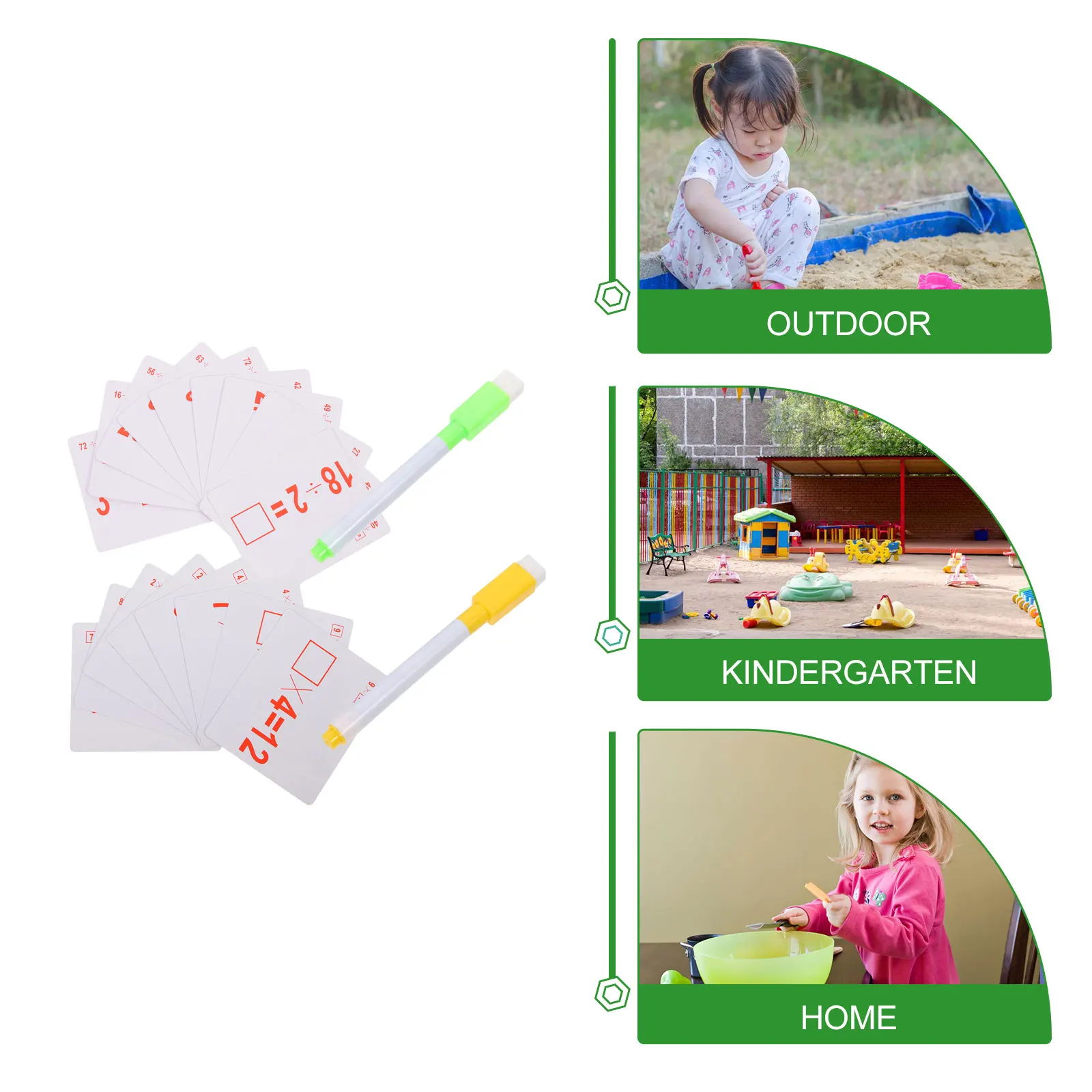 

2 Sets Arithmetic Exercise Card Learning Flash Cards Children Teaching Aids Math Addition Mathematics Practice