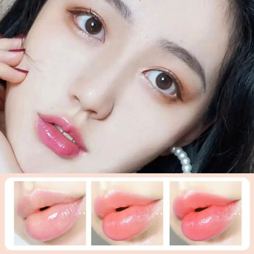 Moisten Lipstick Temperature Change Dry Flower Clear Lip Balm For Women Long Lasting Waterproof Non Stick Cup Lip Care Cosm S9V6