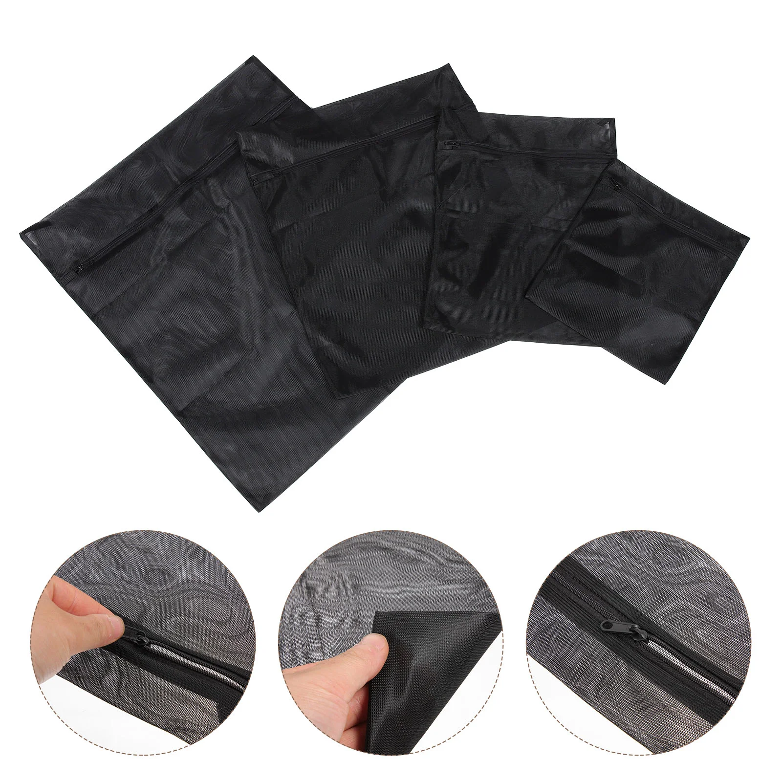 

4 Pcs Wash Bag Travel Washing Bags for Clothes Laundry Undergarment Polyester