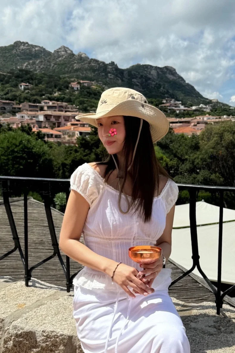 

Ele Lace Trim Bubble Sve Blouse French Sle Slim Fit Cotton ort Sve UV Protection Pure Color Button Closure irt