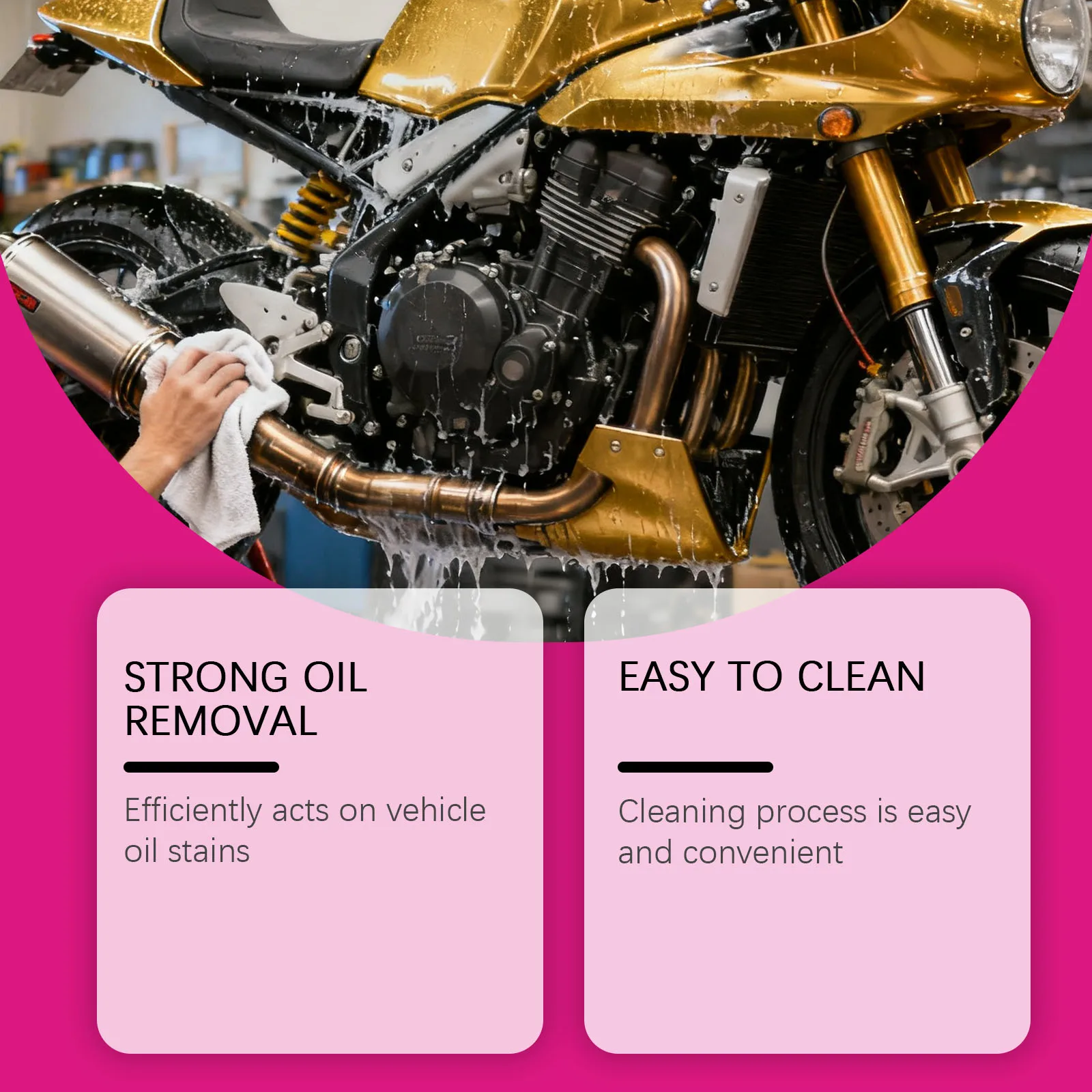 بخاخ منظف السيارة متعدد الأسطح 120 مل مزيل الشحوم سريع المفعول للسيارات الداخلية الخارجية سهل الشطف بدون ماء احترافي #4