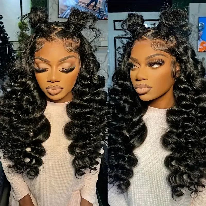 Tissage en lot brésilien naturel ondulé avec closure, extensions de cheveux, lots de 3