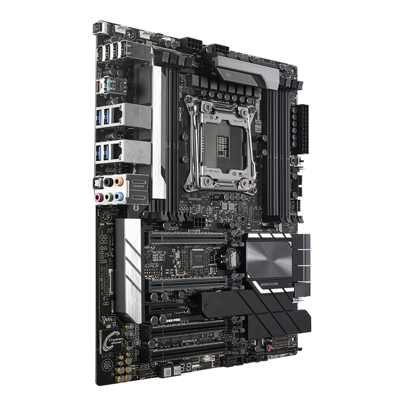 Desktop Mainboard para Intel X299, Overclocking Mainboard, SATA III, USB 3.0, WS X299 PRO, LGA 2066, DDR4 ATX