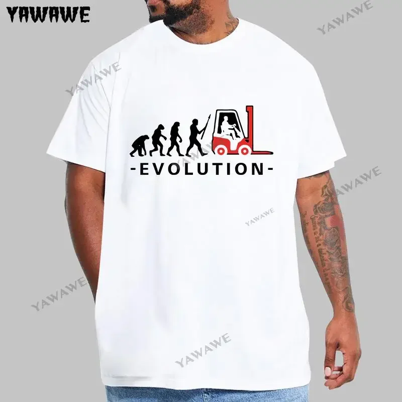 Evolution Forklift Driver Forklift Situation Rist Logistics Work Fun New unisex adult T-Shirt Men Summer Style Casual Tee tshirt