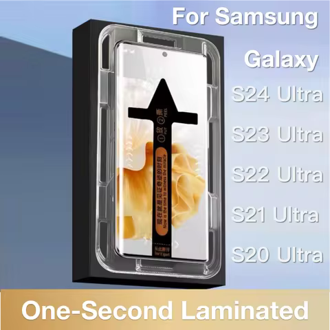 For Samsung Galaxy S24 S23 S22 S21 Plus Ultra Toughened Glass Explosion-proof Screen Protector Protective with Install Kit