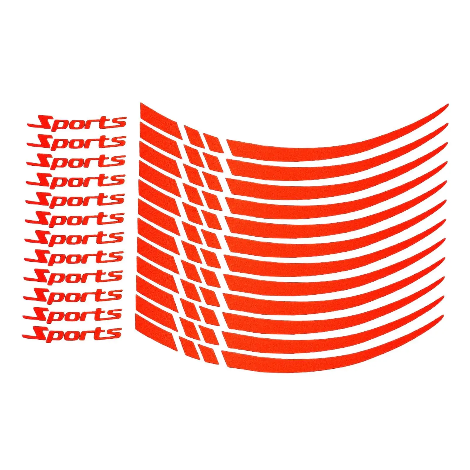 Wheel Hub Decals Decoration Replacement Reflective PVC Rim Stickers for Car Wheels Protection and Visibility