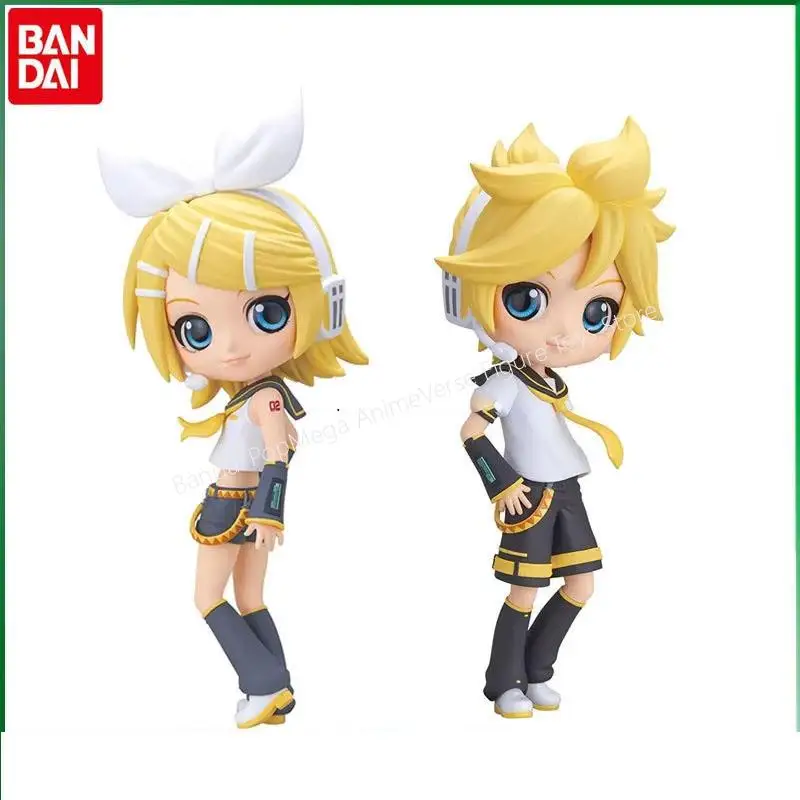 bandai-original-vocaloid-kagamine-len-kagamine-rin-q-posket-anime-figura-de-acao-hobbies-colecionaveis-modelo-brinquedos