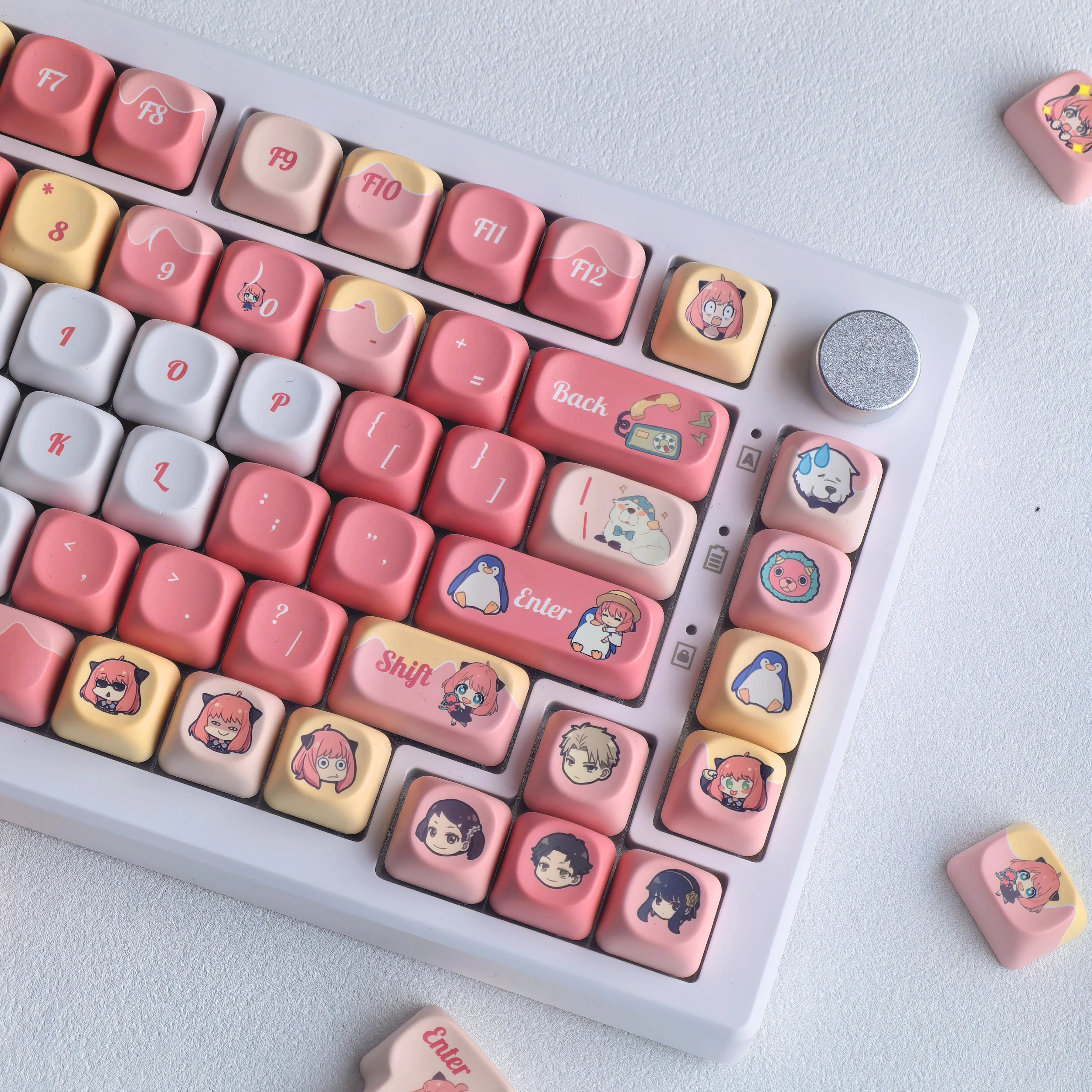 Anya Keycap 2.25/2.75U Space Bar Cartoon Version Anime Game Set Alice Layout Cute Keyboard Keycap