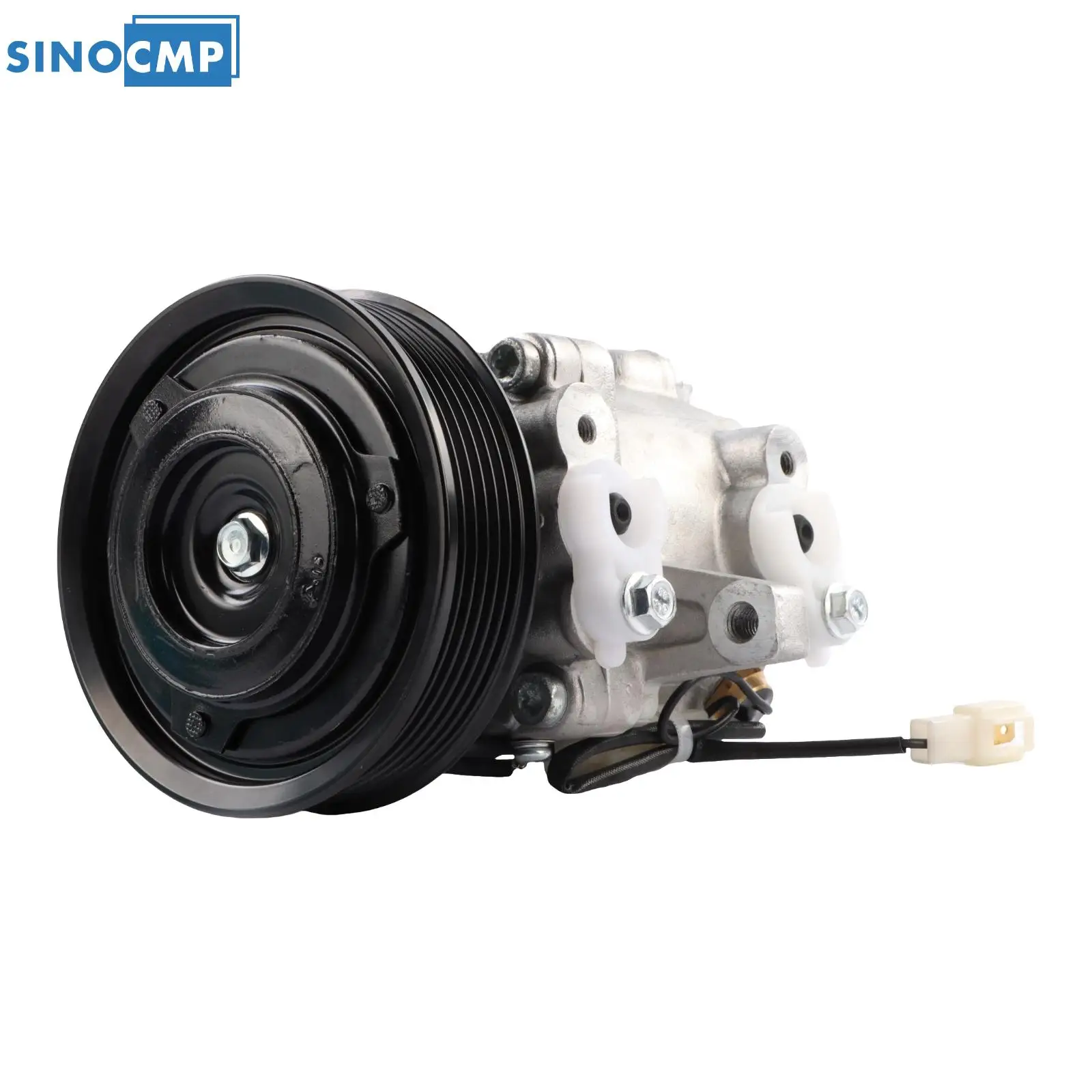 

3P999-00620 447280-3050 447280-3080 SINOCMP 1PCS SVO7E 6 GROOVE AC Compressor For Kubota M135GX GXDTC M126 Tractors