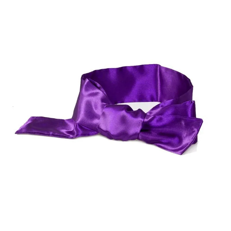 1PC Zijden Oogafdekking Geniet Ooglapjes Leuke Blinddoek Zijden Lint Satijn Zijde Slaapmasker Sexy Voor Vrouwen Cadeau Verrassing Hoge kwaliteit